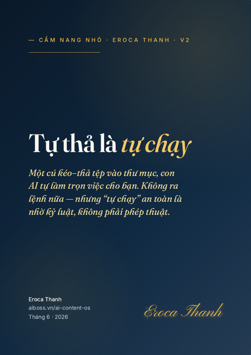Bìa Tự Thả Là Tự Chạy